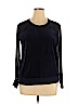 TWO by Vince Camuto Blue Long Sleeve Top Size XL - photo 1