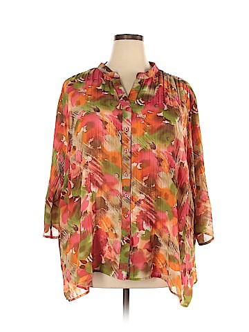 Maggie Barnes 3/4 Sleeve Blouse (view 1)