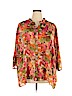 Maggie Barnes 100% Polyester Tan 3/4 Sleeve Blouse Size 22 - 24W - photo 1