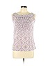 Tory Burch 100% Cotton Purple Sleeveless Blouse Size 6 - photo 1