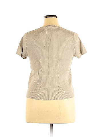 Lizwear by Liz Claiborne Short Sleeve Silk Top (view 2)