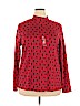 Karen Scott Red Long Sleeve T-Shirt Size 2X - photo 1