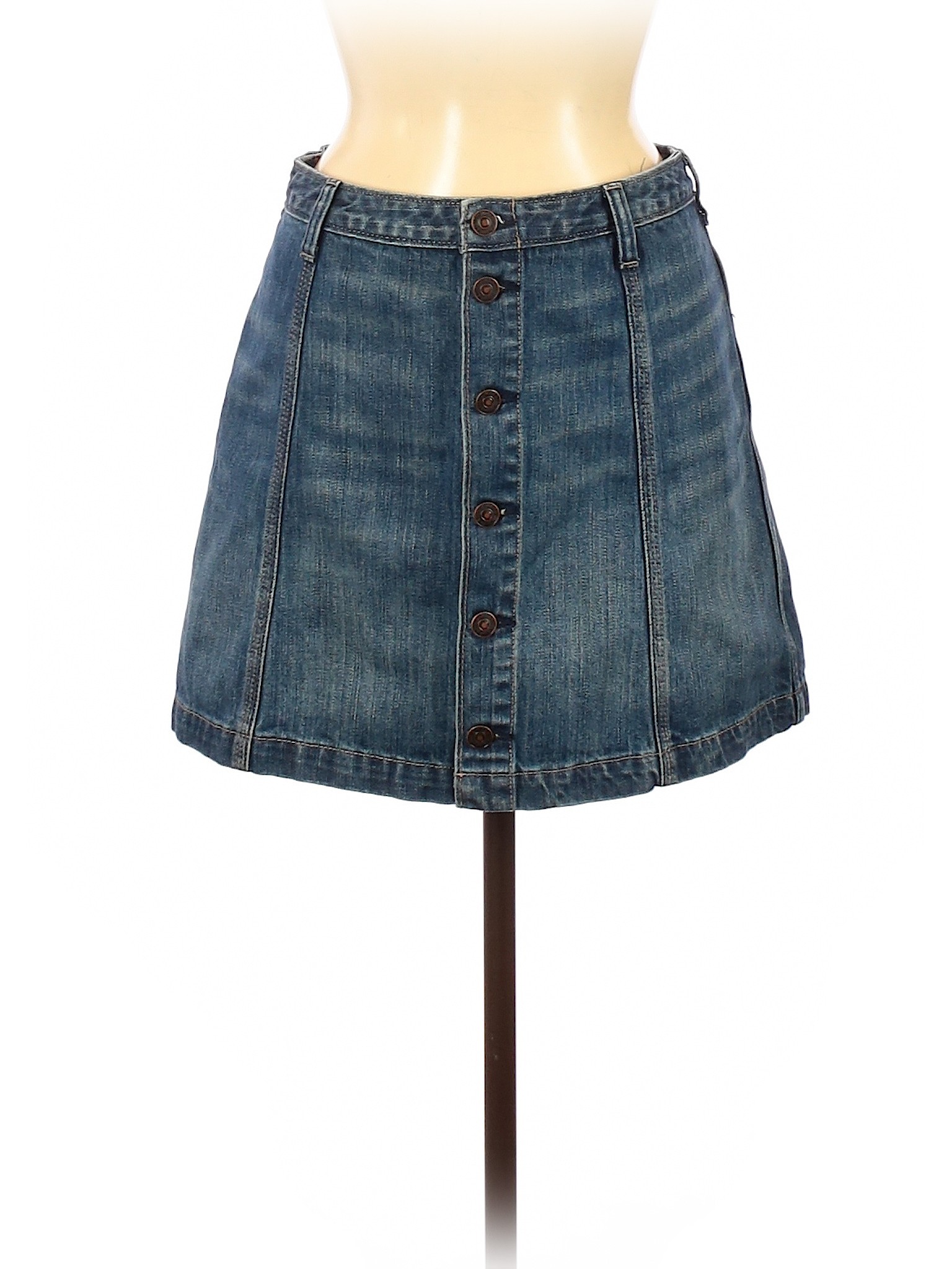 Abercrombie & Fitch Women Blue Denim Skirt 6 | eBay