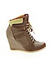 Call It Spring Brown Ankle Boots Size 8 1/2 - photo 1