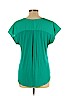 Adrienne Vittadini Blue Short Sleeve Top Size L - photo 2