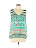 My Michelle 100% Polyester Green Sleeveless Blouse Size XL - photo 1