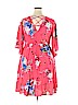 Torrid 100% Rayon Pink Casual Dress Size 1X Plus (1) - photo 2