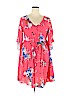 Torrid 100% Rayon Pink Casual Dress Size 1X Plus (1) - photo 1