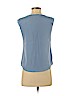 Ann Taylor LOFT Outlet 100% Polyester Blue Short Sleeve Blouse Size XXS (petite) - photo 2