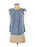 Ann Taylor LOFT Outlet 100% Polyester Blue Short Sleeve Blouse Size XXS (petite) - photo 1
