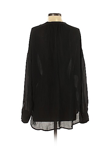 Vince. Long Sleeve Silk Top (view 2)