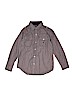 Nautica Solid Gray Long Sleeve Button-Down Shirt Size 10 - 12 - photo 1