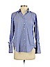 Ann Taylor LOFT Blue Long Sleeve Button-Down Shirt Size S (petite) - photo 1