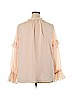 Ann Taylor LOFT Orange Long Sleeve Blouse Size XXL - photo 2