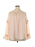 Ann Taylor LOFT Orange Long Sleeve Blouse Size XXL - photo 1