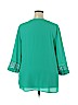 Van Heusen 100% Polyester Green 3/4 Sleeve Blouse Size XXL - photo 2