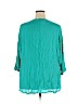 a.n.a. A New Approach 100% Rayon Blue 3/4 Sleeve Blouse Size 2X - photo 2