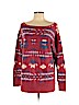 Tasha Polizzi Collection 100% Cotton Red Pullover Sweater Size L - photo 1