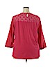 Van Heusen Red 3/4 Sleeve Blouse Size XXL - photo 2