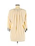 Ella Moss 100% Silk Ivory 3/4 Sleeve Silk Top Size M - photo 2