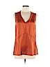 Tory Burch 100% Silk Brown Sleeveless Silk Top Size 6 - photo 1
