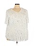 Maggie Barnes White Short Sleeve Top Size 22 - 24 - photo 1