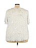 Maggie Barnes White Short Sleeve Top Size 22 - 24 - photo 2
