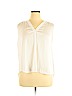 Vince Camuto 100% Polyester White Sleeveless Blouse Size XL - photo 1