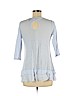Motherhood 100% Linen Blue 3/4 Sleeve Top Size M - photo 2