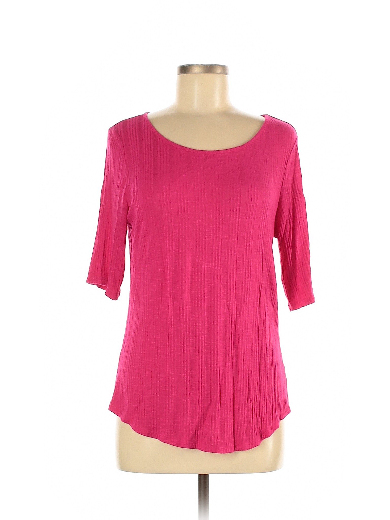 Apt. 9 Women Pink 3/4 Sleeve T-Shirt M | eBay