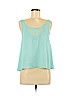 Liberty Love 100% Polyester Blue Sleeveless Blouse Size M - photo 1