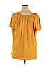 Liz McCoy Gold Short Sleeve Blouse Size 1X - photo 2