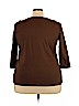 Charter Club Brown Long Sleeve T-Shirt Size 3X - photo 2