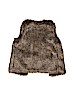 Old Navy Solid Gray Faux Fur Vest Size 8 - photo 2