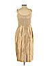 Max Mara 100% Silk Tan Cocktail Dress Size 6 - photo 2