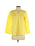 Talbots 100% Linen Yellow 3/4 Sleeve Blouse Size S (petite) - photo 1