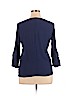 St. John's Bay 100% Rayon Blue 3/4 Sleeve Blouse Size XL - photo 2