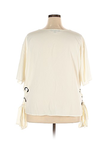 ELOQUII Short Sleeve Blouse (view 2)