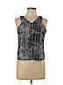 A'gaci 100% Polyester Black Sleeveless Blouse Size L - photo 1