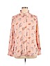 Worthington 100% Polyester Pink Long Sleeve Blouse Size XL - photo 1