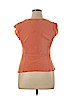 Sunny Leigh 100% Silk Orange Short Sleeve Silk Top Size XL - photo 2