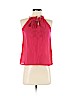 Ann Taylor LOFT Outlet 100% Cotton Red Sleeveless Blouse Size XXS (petite) - photo 1