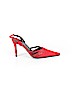 Escada 100% Leather Red Heels Size EU 37 1/2 - photo 1