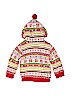 WonderKids 100% Cotton Print Red Zip Up Hoodie Size 3T - photo 2