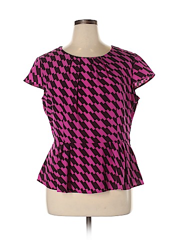 New York & Company Short Sleeve Blouse (view 1)