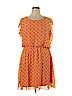 Tacera 100% Polyester Orange Casual Dress Size 1X - photo 1