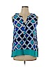Hatley 100% Polyester Blue Sleeveless Blouse Size XL - photo 1