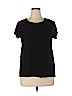 Simply Vera Vera Wang Black Short Sleeve Top Size XL - photo 1