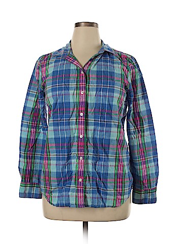 J. Crew Factory Store Long Sleeve Button-Down Shirt (view 1)