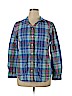 J. Crew Factory Store 100% Cotton Blue Long Sleeve Button-Down Shirt Size XL - photo 1